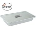 thumbnail image 1 of Tiger Chef 25-Pack Durable Aluminum Foil Steam Table Pans Full Size with Lids, Disposable 21 x 13 inches, 1 of 4