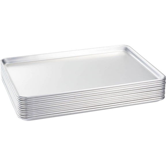 Tiger Chef 6 Pack Full Size Baking Sheet Pan Aluminum Commercial Pan for Oven Freezer Bakery Hotel Restaurant 18" 26"