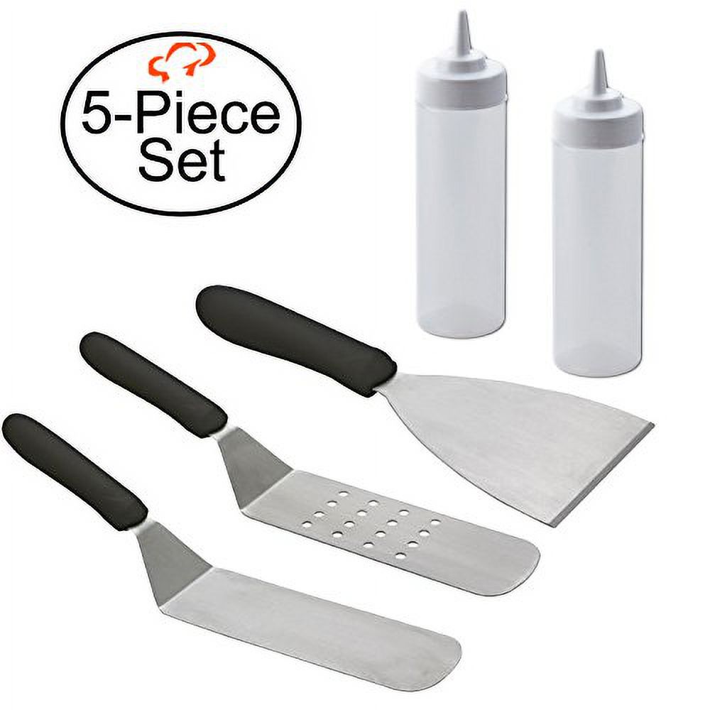 Tiger Chef Commercial Grade Stainless Steel Grill Utensils Set Includes