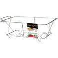 thumbnail image 1 of Tiger Chef Full Size Chrome Wire Frame Chafer Stand Steam Table Buffet Chafer Food Warmer Rack Chafing Dish Food Warmer Stand for Chafing Dishes Stand - Full Size (24 Pack), 1 of 1