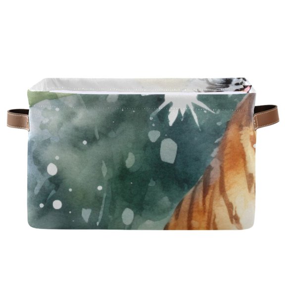 Tiger Christmas Trees Gifts Storage Bins Baskets With Handles Storage Box Clothes Organizer Organization Toys