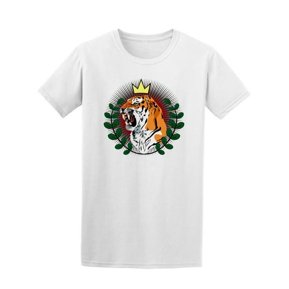 Tiger Crown And Laurel T-Shirt Men -Image by Shutterstock, Male Large