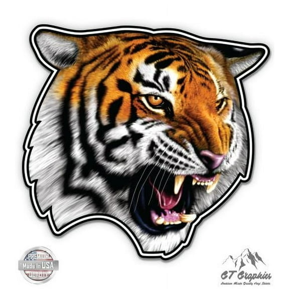 Tiger Cub Cute - 12" Vinyl Sticker Waterproof Decal