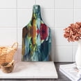 thumbnail image 1 of Tiger Cutting Board, Portrait of Animal from Top of the Food Chain Polygonal Abstract Art Dangerous Beast, Tempered Glass Cutting and Serving Board, Wine Bottle Shape, Multicolor, by Ambesonne, 1 of 1