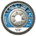 thumbnail image 1 of Tiger Disc Angled Style Flap Disc, 4-1/2 In Dia, 60 Grit, 7/8 Arbor, 13000 Rpm, Type 29 | Bundle of 2 Each, 1 of 1