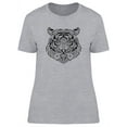 thumbnail image 1 of Tiger Doodle T-Shirt Women -Image by Shutterstock, Female Medium, 1 of 2