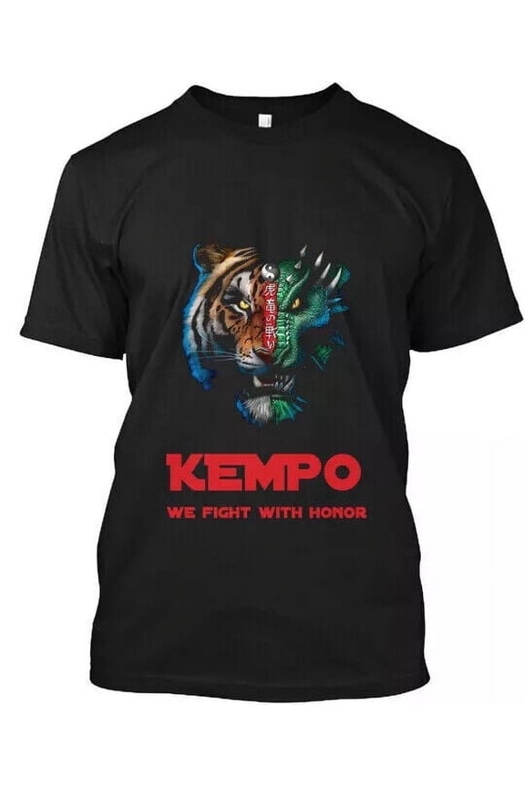Tiger Dragon Face For Kempo T-shirt Made in the USA Size S to 5XL.webp