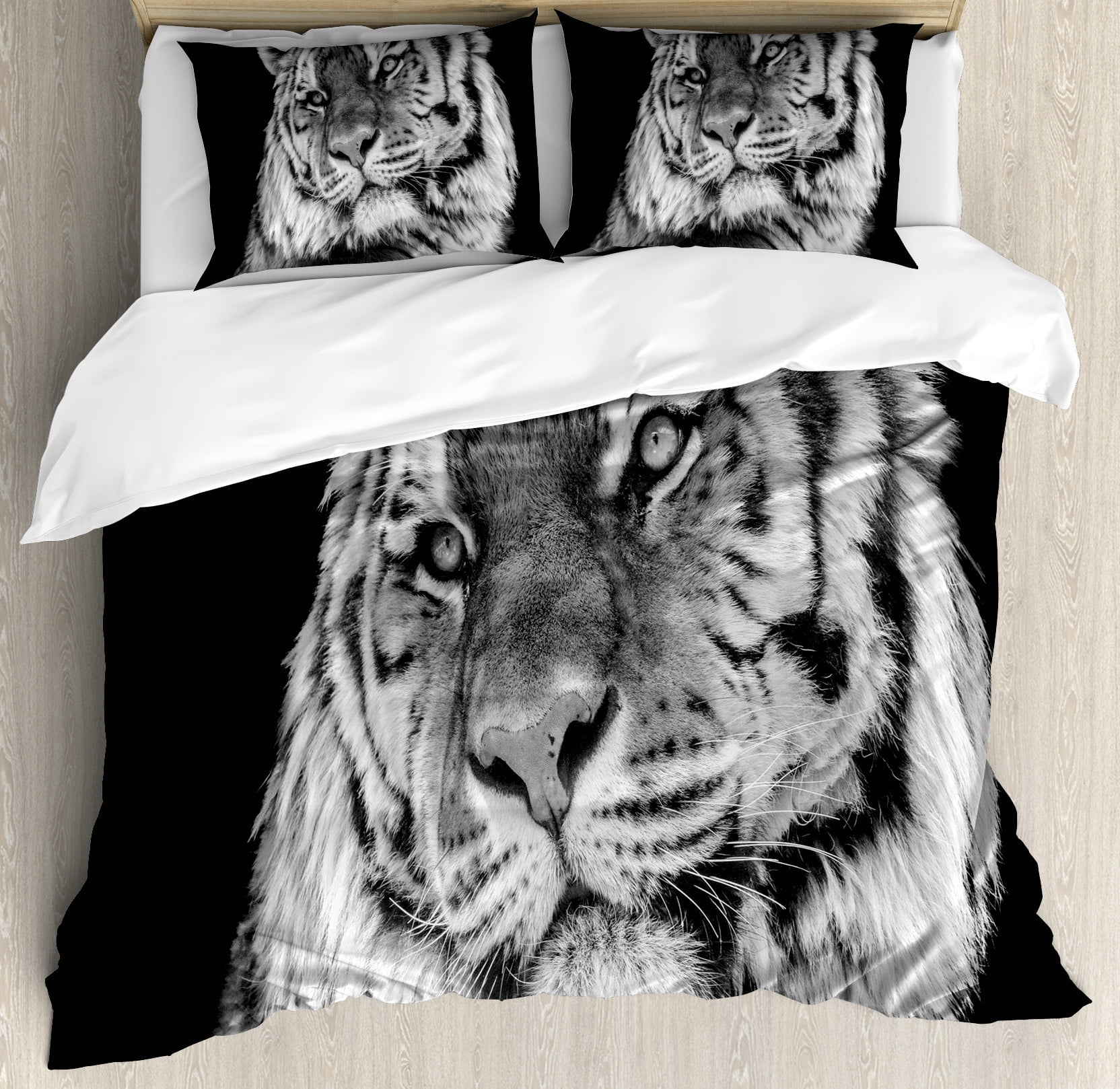 Tiger Pattern Print Duvet Cover Bedding Set main image 0