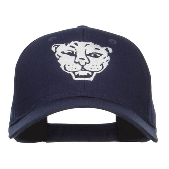 Tiger Emblem Embroidered Low Twill Cap - Navy OSFM