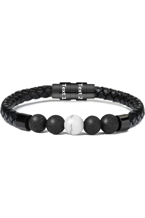 Tiger Eye Cremation Jewelry Lava Stone Urn Bracelet for Ashes for Women Men Chakra Healing Balancing Genuine Leather Memorial Bracelets