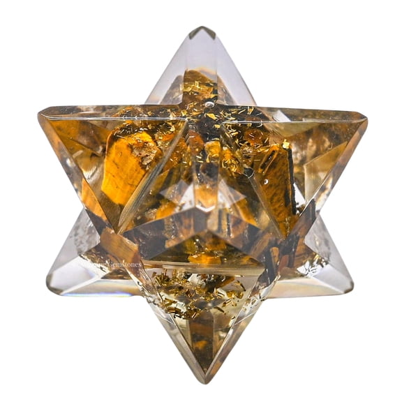Tiger Eye Crystal Orgone Small Merkaba