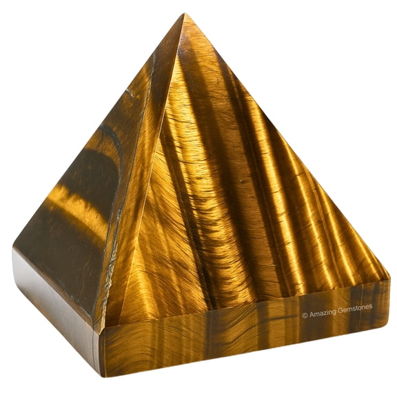 Tiger Eye Crystal Pyramid 1" Inch
