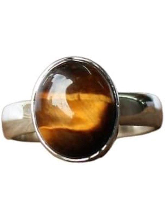 Tiger Eye Gemstone Ring, Natural Tiger Eye Ring, Tiger Eye Gypsy Ring, Womens Ring, 925 Sterling Silver, Bohemian Ring, Designer Handmade Jewelry, Dainty Ring, Christmas, Gift For Her