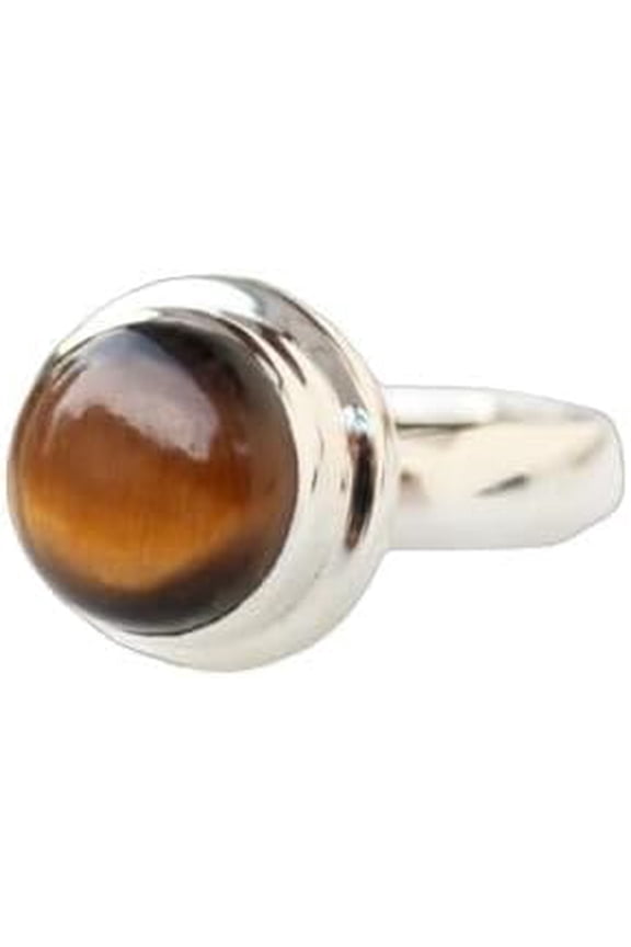Tiger Eye Gemstone Ring, Natural Tiger Eye Ring, Tiger Eye Gypsy Ring, Womens Ring, 925 Sterling Silver, Fine Jewelry, Bohemian Ring, Designer Handmade Jewelry, Christmas, Gift For Her