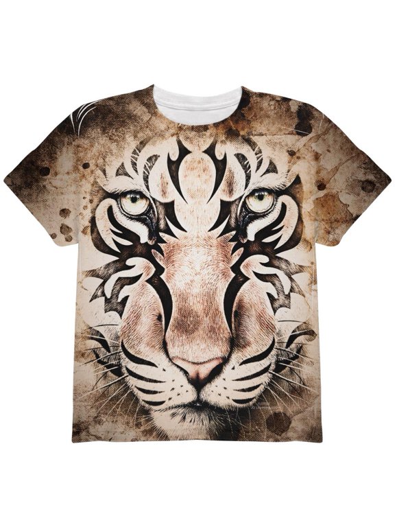 Tiger Eye Ghost And The Darkness All Over Youth T Shirt Multi YMD
