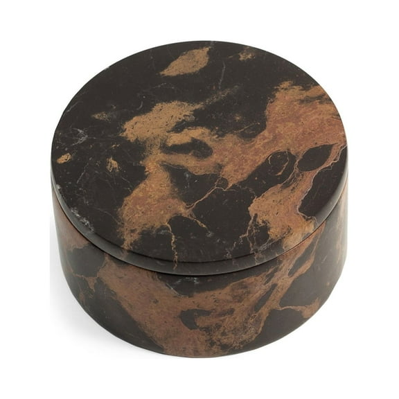 "Tiger Eye" Marble Round Box.