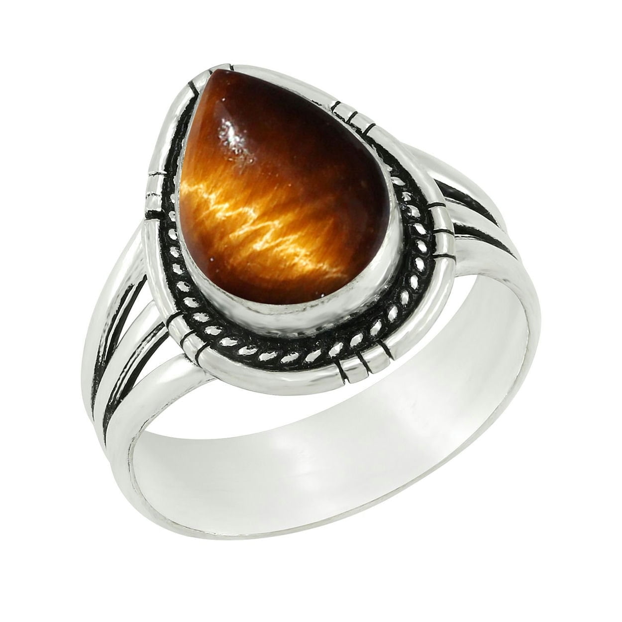 Womens Tigers Eye Ring