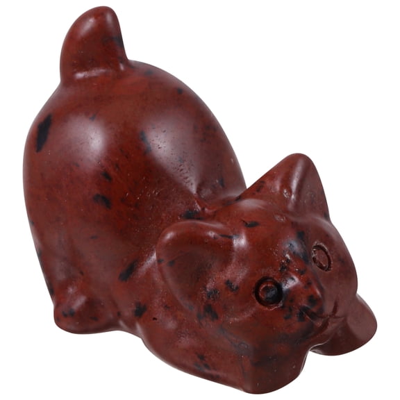 Tiger Eye Stone Sparse Beads Animal Decoration Cat Crystal Statue