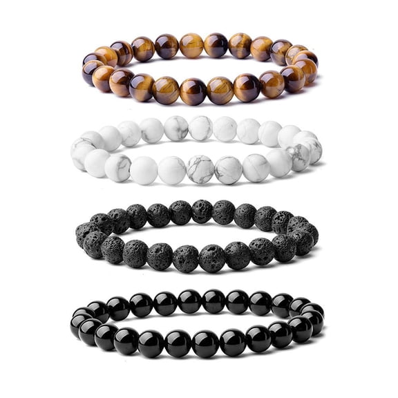 Tiger Eye Volcanic Stone Beads Set HOT