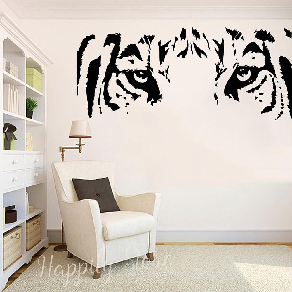 Tiger Eye Wall Decal Tiger Face Wall Art Animals Vinyl Stickers Home ...