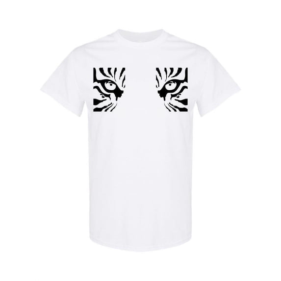 Tiger Eyes Design T-Shirt Men -Image by Shutterstock, Male 3X-Large