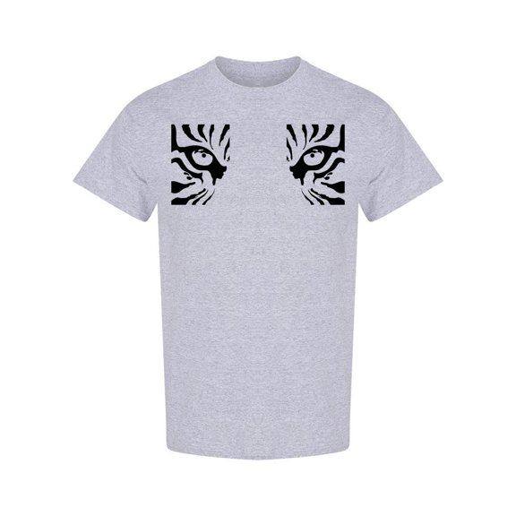 Tiger Eyes Design T-Shirt Men -Image by Shutterstock, Male 3X-Large
