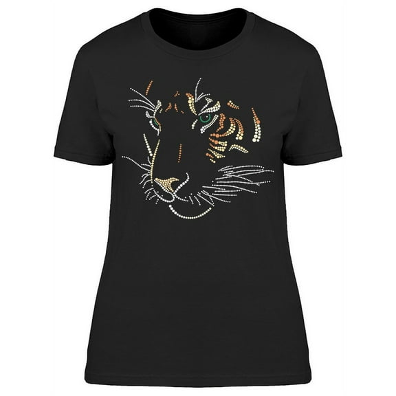 Tiger Face Design T-Shirt Women -Image by Shutterstock, Female x-Large