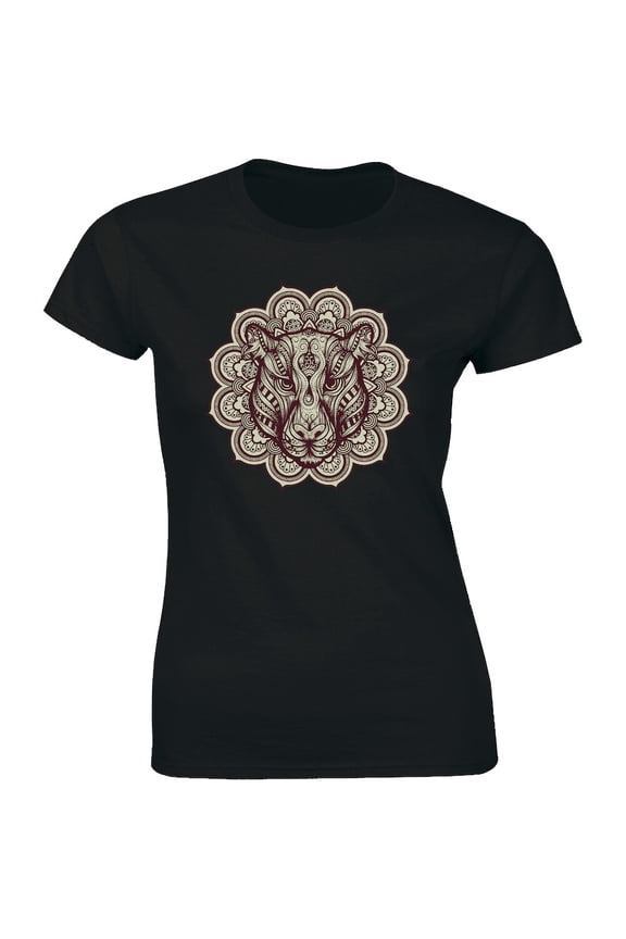 Tiger Face Head Art Cool Wild Nature Animal Pet Tee Idea Women's T-shirt