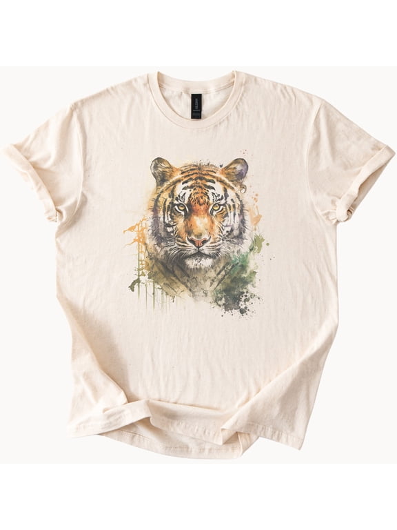 Tiger Face Jungle Wildlife Nature T-Shirt