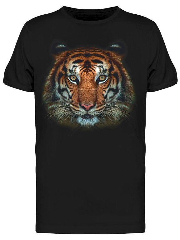 Tiger Face T-Shirt Men -Image by Shutterstock, Male Small