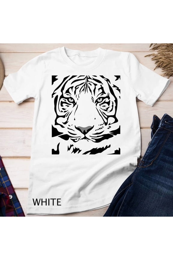 Tiger Face Unisex T-Shirt Birthday Gifts; For Men & Women