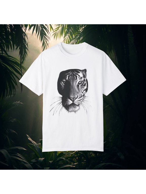 Tiger Face Tee, Unisex Graphic Shirt, Animal Print T-shirt,