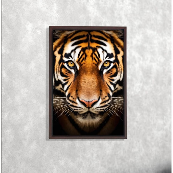 Tiger Face Wall Art, Jungle Animal Portrait poster, Bold Wildlife Decor, Modern Safari Artwork, Animal Poster, Wall Decor Unframed Paper Print