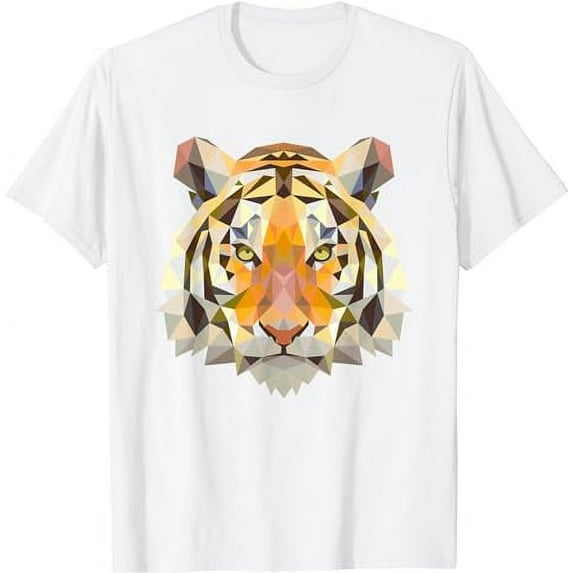 Tiger Face Wild Animal Tiger white T-Shirt