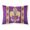 thumbnail image 1 of Tiger Football Fleur de lis Fabric Standard Pillowcase, 1 of 2
