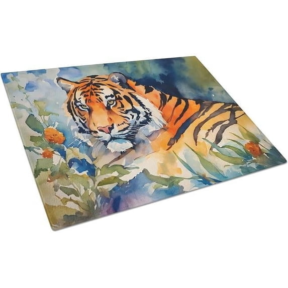 Tiger Glass Cutting Board Large 12 in x 15 in