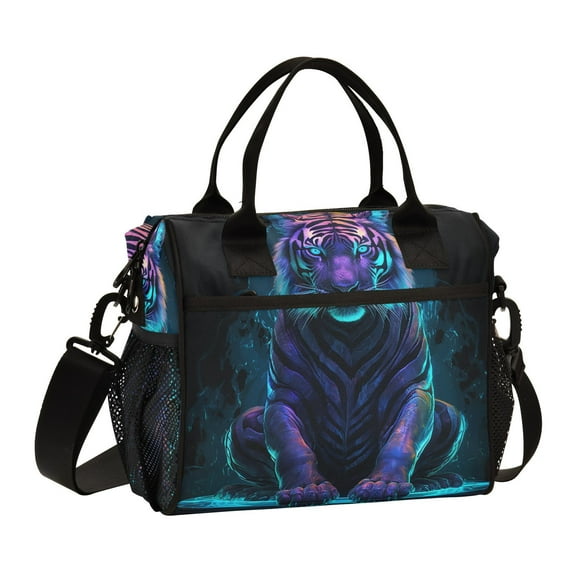 Tiger Green Cooler Bag Lunch Bag Soft Cooler Cooling Tote Insulated Lunch Box for Adult Men Women