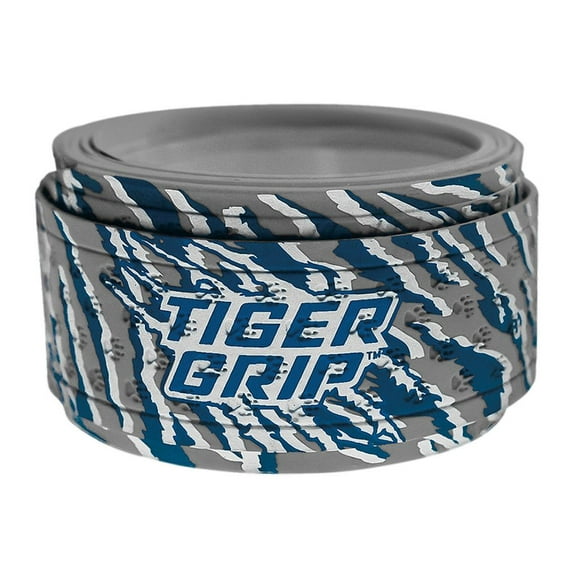 Tiger Grip Bat Wrap/Bat Tape for Baseball and Softball - 0.5mm - Storm (Royal ,White,Gray)