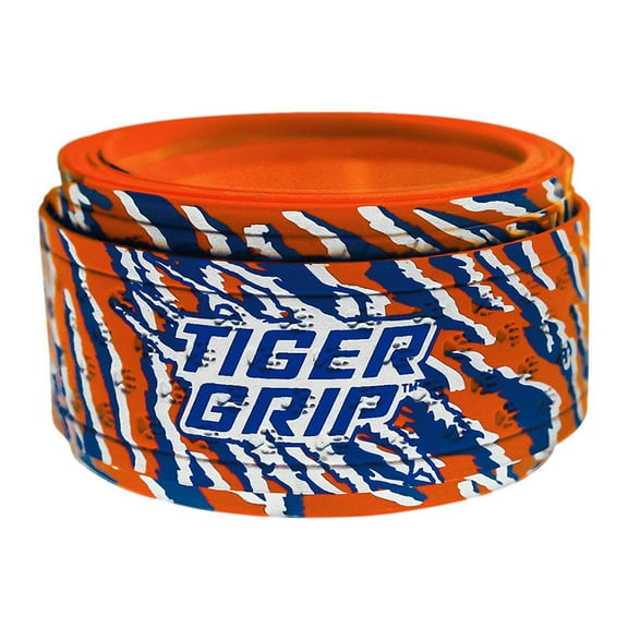 Tiger Grip Bat Wrap/Bat Tape for Baseball and Softball - 1.1mm - Metro City(Orange,Royal,White)