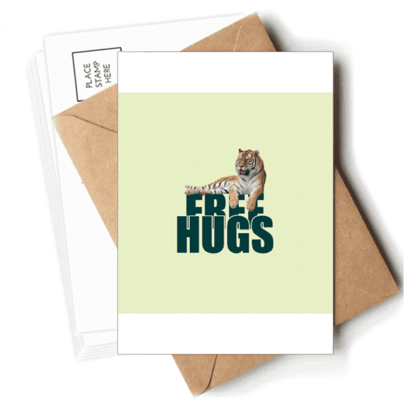 Tiger Has Rest Art Deco  Fashion Postcards Envelopes Blank Note Cards Mailing