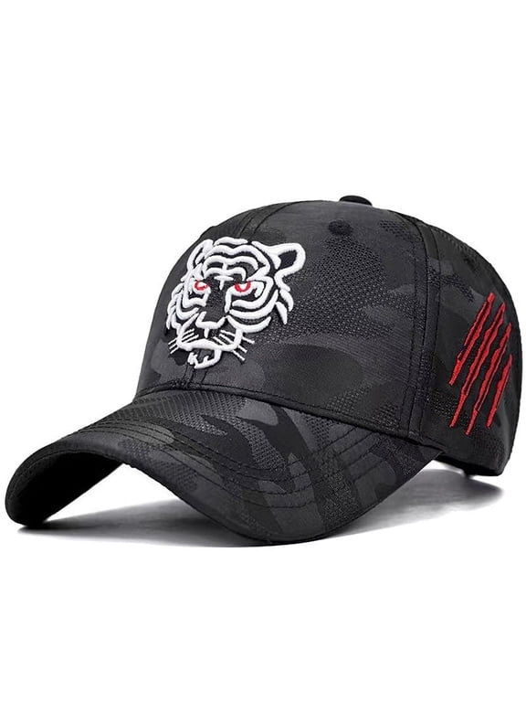 Tiger Hat Trucker Snapback Animal Cap Dad Hats Cool Hip Hop Sports Fan Baseball Cap Embroidered Tennis Caps for Men Women