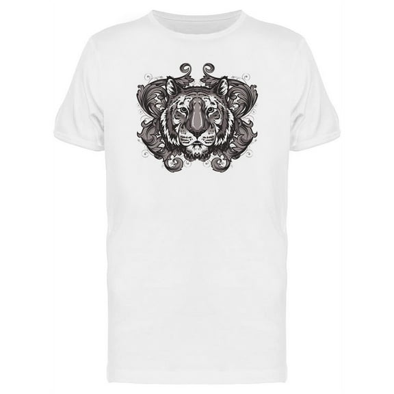 Tiger Head Icon T-Shirt Men -Image by Shutterstock, Male Medium