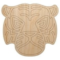thumbnail image 1 of Tiger Head Icon Wood Shape Unfinished Piece Cutout Craft DIY Projects - 6.25 Inch Size - 1/8 Inch Thick, 1 of 7