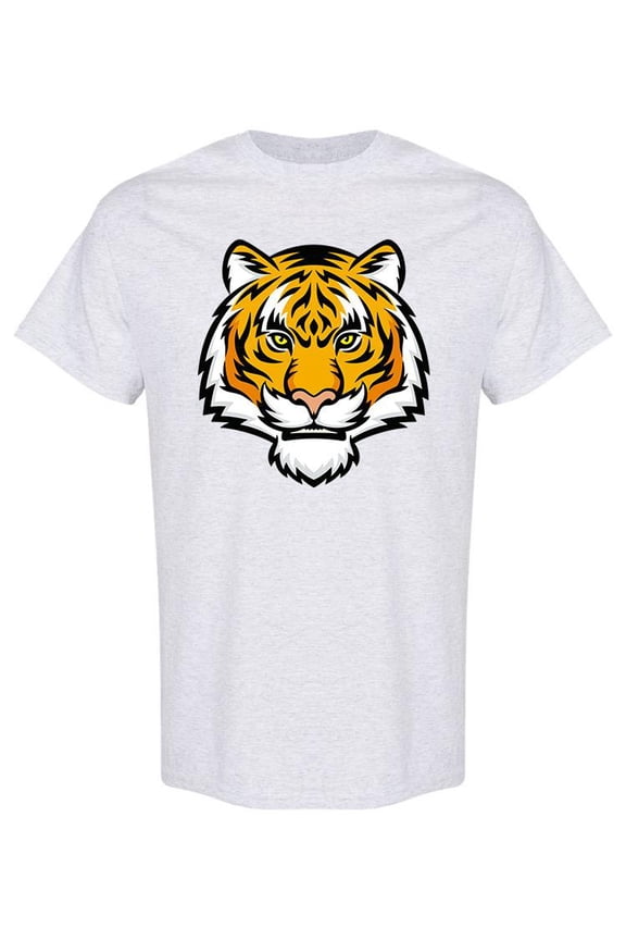Tiger Head Logo T-Shirt Men -Image by Shutterstock, Male Large