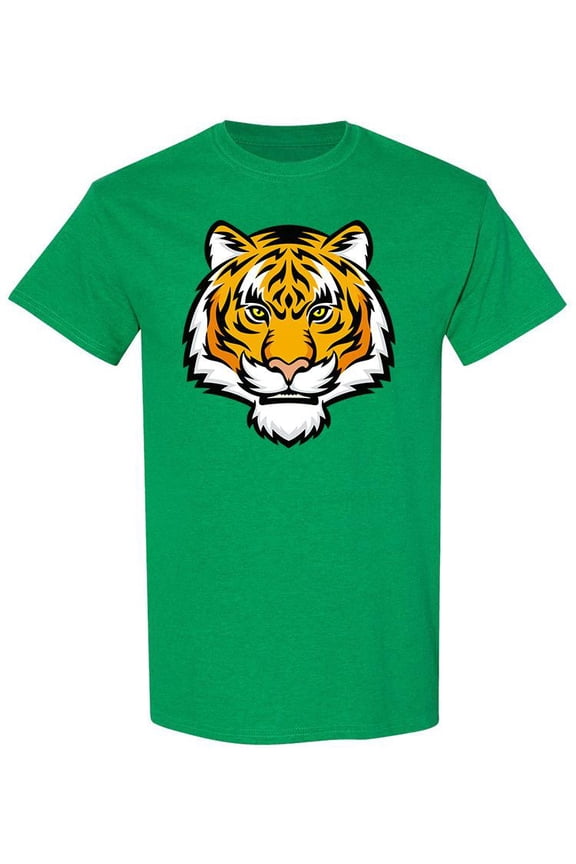 Tiger Head Logo T-Shirt Men -Image by Shutterstock, Male Large