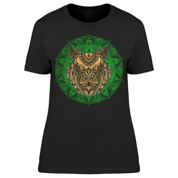 Tiger Head Pattern Art T-Shirt Women -Image by Shutterstock, Female x-Large