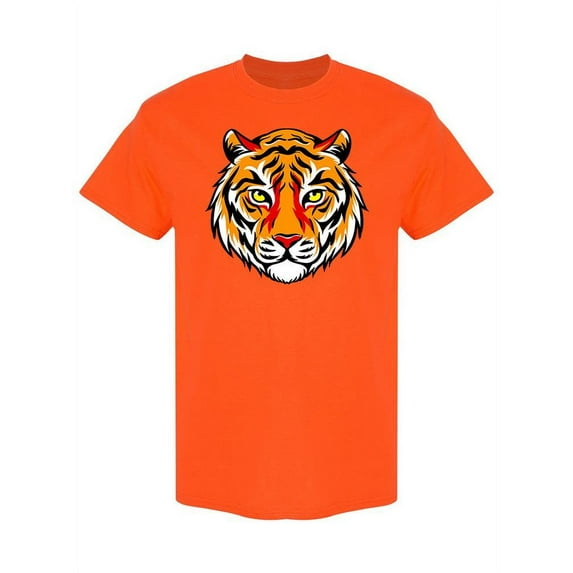 Tiger Head Pop Art T-Shirt Men -Image by Shutterstock, Male x-Large