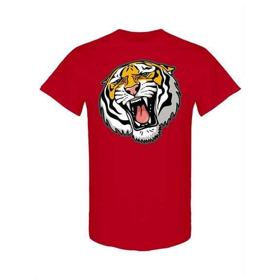Tiger Head Roar T-Shirt Men -Image by Shutterstock, Male Medium