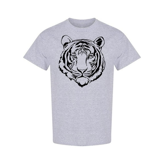 Tiger Head Silhouette Design  T-Shirt Men -Image by Shutterstock, Male Medium
