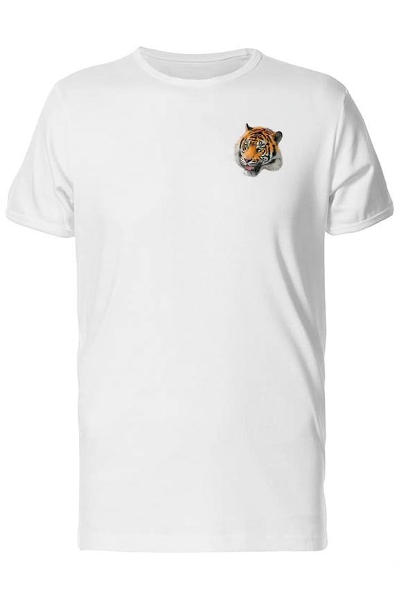 Tiger Head T-Shirt Men -Image by Shutterstock, Male Small